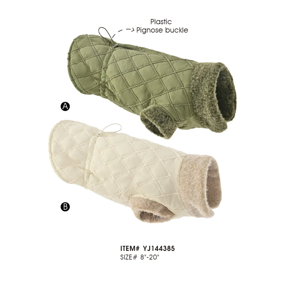 Veste chaude en polaire pour chien, taille