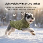 Ausstellungsraum für warme Hundejacken aus Polarfleece