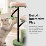 Wholesale Leaf Platform Cat Activity Tree with Plush Condo FUNCTION