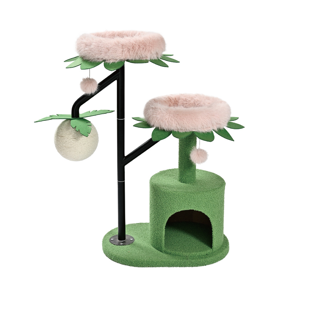 Wholesale Leaf Platform Cat Activity Tree with Plush Condo MAIN