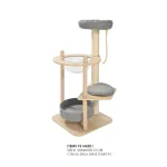 Cat Tree with Sisal Scratching Posts size