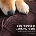 Quilted Bolster Dog Bed