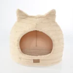lettino a forma di grotta per gatti