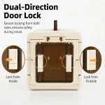 foldable dog carrier bag lock detail