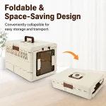 foldable dog carrier bag transformed pic