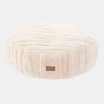 plush round pet bed