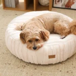 warm round pet bed