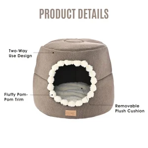 OEM Anxiety Relieving Pet Bed – Cozy Enclosed Calming Cat & Dog House pic