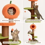 tree cat house detail