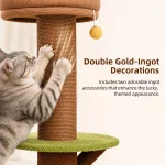 kitten cat tree gold ingot pic
