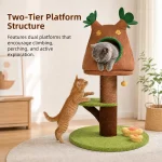 kitten cat tree two platform pic