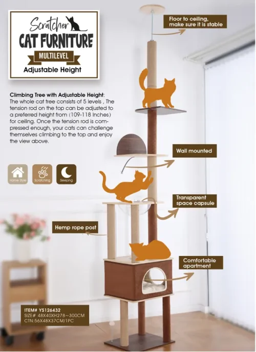 Floor-to-Ceiling Climbing Tree