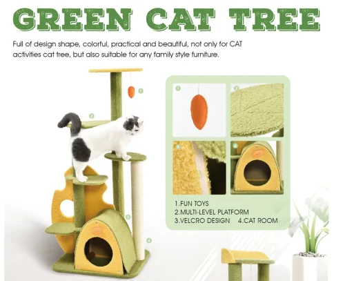 Green Cat Tree
